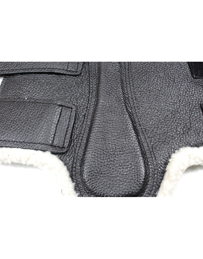 SANCTUS Protectores cuero y lana Sintética