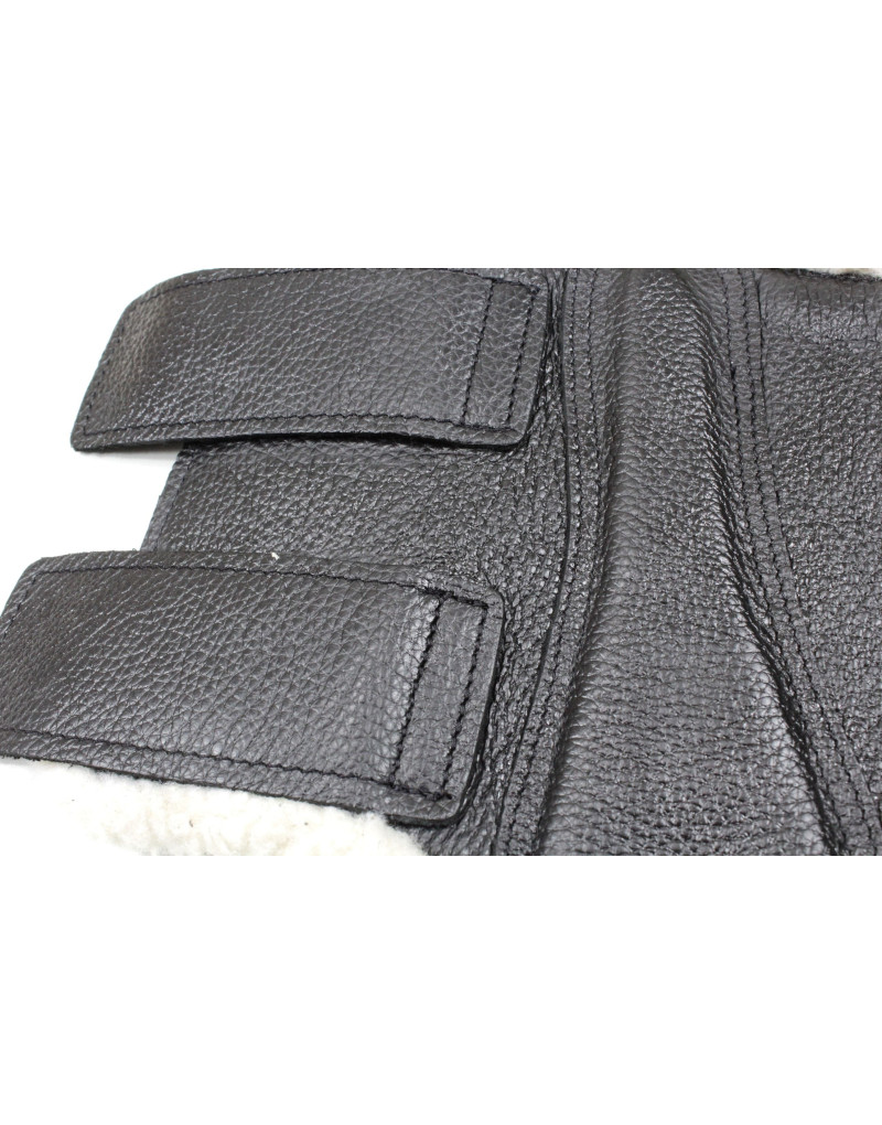 SANCTUS Protectores cuero y lana Sintética